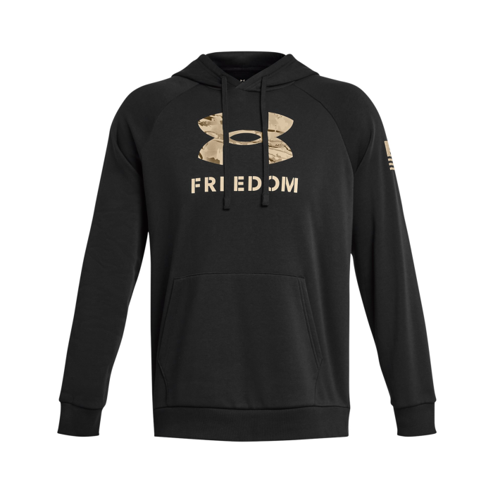 UA Freedom Rival Fleece Big Flag Logo Hoodie