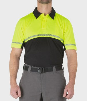 MEN'S FIRST TACTICAL HI VIZ POLO SS