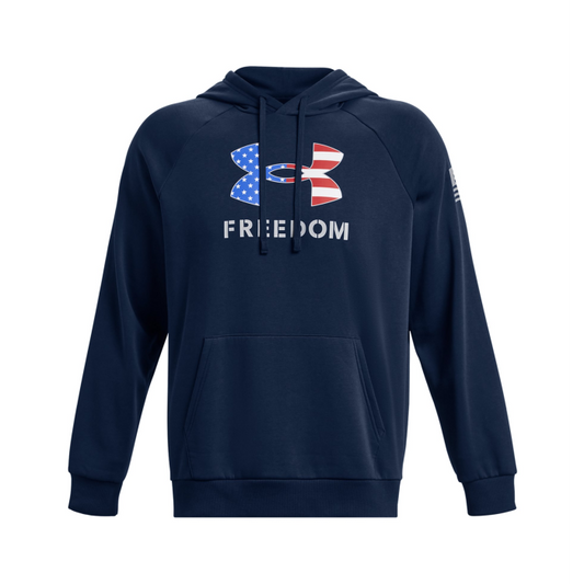 UA Freedom Rival Fleece Big Flag Logo Hoodie