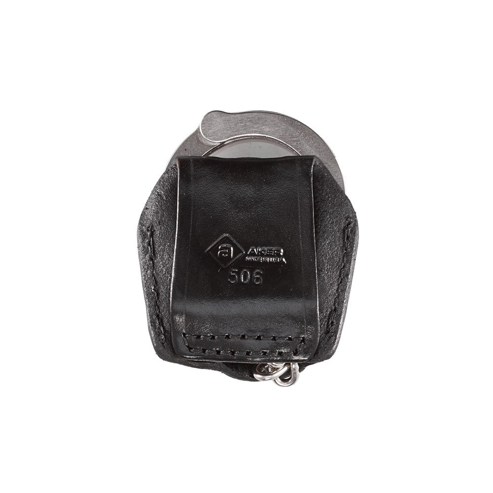 AKER LEATHER Open Top Chain Handcuff Case