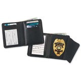 Hidden badge and ID wallet, round cut