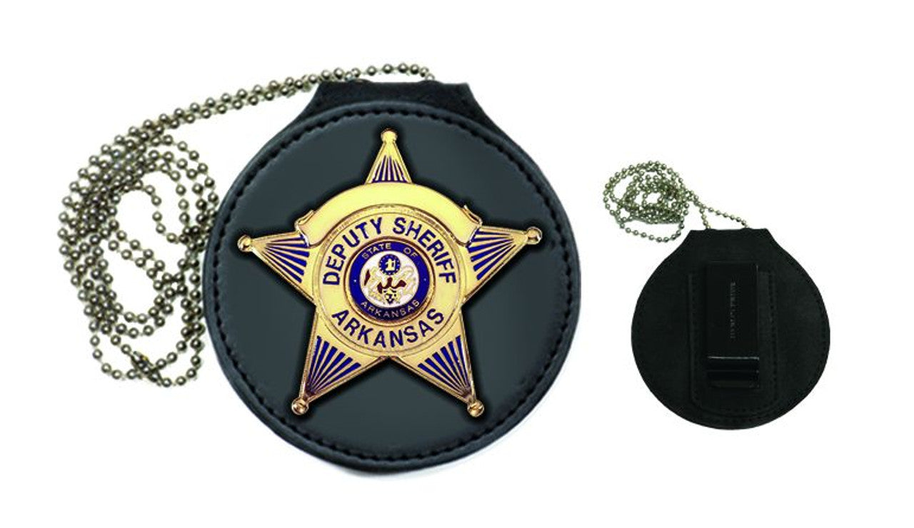 Deluxe Round Badge Holder - 3'' - Recessed Cutout ROUND