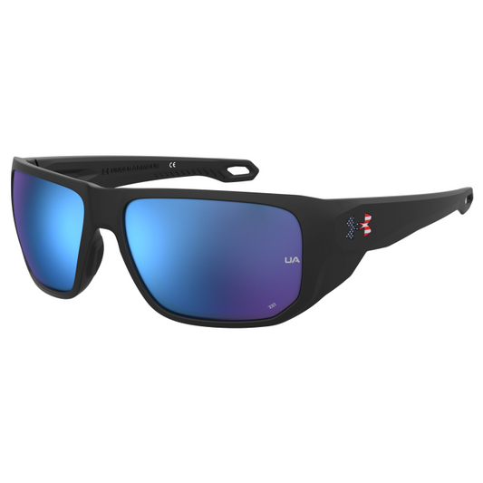 UA Attack 2 MATTE BLACK/BLUE LENS